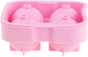 TG56244 FOREMKA FORMA do ogromnych KOSTEK LODU SILIKONOWA KULE 5CM x4 do Whisky 9