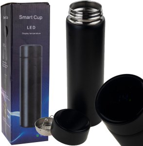 TG64368 KUBEK TERMICZNY INTELIGENTNY SMART TERMOS BIDON LED TEMPERATURA WYŚWIETLACZ 2