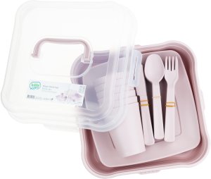 Sferazabawek Zestaw Piknikowy 32 elelementy kubki sztućce pojemnik talerze plastikowe HOB031289 (8694064014305) 2