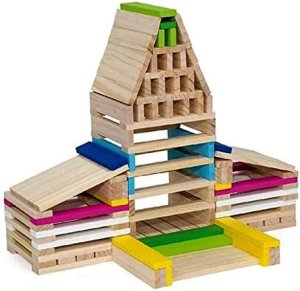 Martom TG50049 KLOCKI DREWNIANE UKŁADANKA 150el ZESTAW KLOCKÓW DREWNIANYCH 11