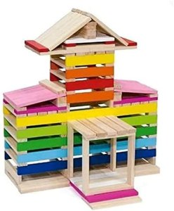 Martom TG50049 KLOCKI DREWNIANE UKŁADANKA 150el ZESTAW KLOCKÓW DREWNIANYCH 12