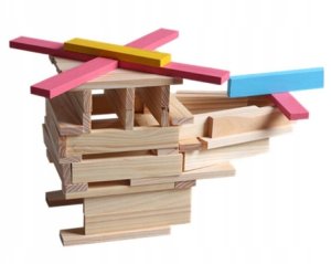 Martom TG50049 KLOCKI DREWNIANE UKŁADANKA 150el ZESTAW KLOCKÓW DREWNIANYCH 5