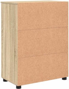 vidaXL Szafka Łazienkowa z półką z drzwiami dąb sonoma 60 x 35 x 80 cm 8