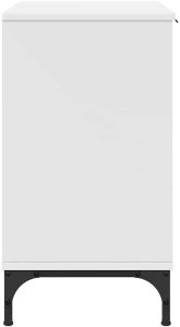 vidaXL Szafka pod umywalkę z przechowywaniem Biały 60.5 x 33.5 x 61 cm 7