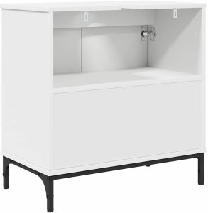 vidaXL Szafka pod umywalkę z przechowywaniem Biały 60.5 x 33.5 x 61 cm 8