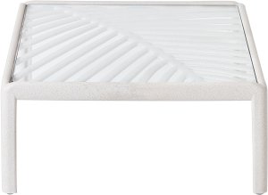 Stolik ogrodowy 69 x 69 cm jasnobeżowy FERRETTI 8