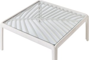 Stolik ogrodowy 69 x 69 cm jasnobeżowy FERRETTI 10