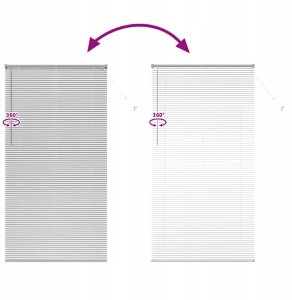 Żaluzja okienna z zasłonami ręczne Srebrny Aluminium Lumarko! 11