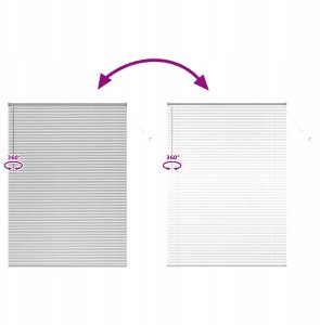 Żaluzja okienna z zasłonami ręczne Srebrny Aluminium Lumarko! 11