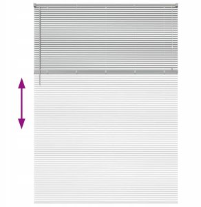 Żaluzja okienna z zasłonami ręczne Srebrny Aluminium Lumarko! 12