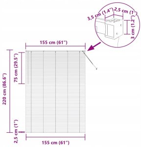 Żaluzja okienna z zasłonami ręczne Srebrny Aluminium Lumarko! 13