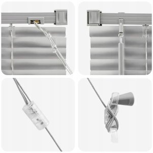 Żaluzja okienna z zasłonami ręczne Srebrny Aluminium Lumarko! 8