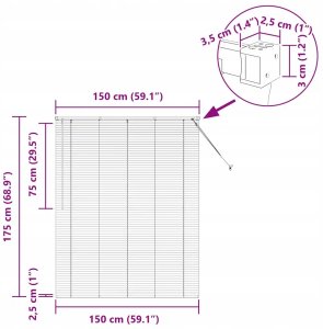 vidaXL Żaluzja okienna z zasłonami ręczne ciemno szary Aluminium Lumarko 13