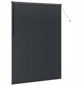 Żaluzja okienna z zasłonami Czarny Aluminium Lumarko! 5