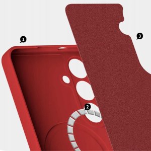 Etui Mercury Semi-Silicone MagSafe do iPhone 17 czerwony 3