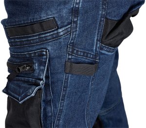 Neo Spodnie robocze DENIM, wzmocnienia Oxford, granatowe, rozmiar M 7