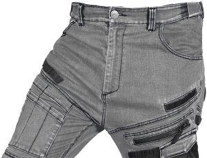 Neo Spodnie robocze DENIM, wzmocnienia Oxford, szare, rozmiar L 2