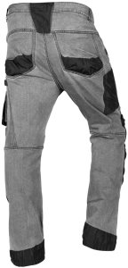 Neo Spodnie robocze DENIM, wzmocnienia Oxford, szare, rozmiar L 7