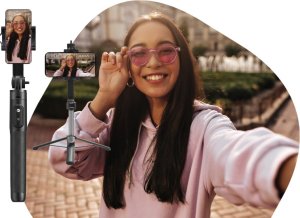 FORCELL F-GRIP F170XL automatyczny uchwyt selfie z pilotem bezprzewodowym tripod czarny 4