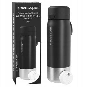 Wessper Butelka filtrująca B2 STAINLESS STEEL Actitex™ 700ml Black (WES276-700-BK_K) 3