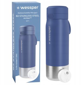 Wessper Butelka filtrująca B2 STAINLESS STEEL Actitex™ 700ml Blue (WES276-700-BL_K) 3