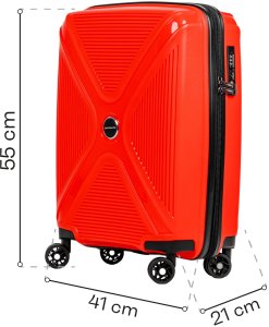 Walizka kabinowa SwissBags Cross-Box 55 cm czerwony Uniwersalny 6