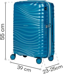 Walizka kabinowa SwissBags Cruise 55 cm turkusowy Uniwersalny 8