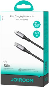 Kabel USB Joyroom USB-C - Lightning 1 m Czarny (6956116797935) 7