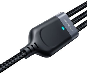 Kabel USB Joyroom USB-A - USB-C + microUSB + Lightning 0.3 m Czarny (6956116708979) 2