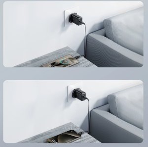 Ładowarka sieciowa Joyroom JR-TCF23 25W z kablem USB-C 1m - czarna 2