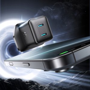 Ładowarka sieciowa Joyroom JR-TCG17 45W 2 x- USB-C (wtyczka UK) - czarna 2