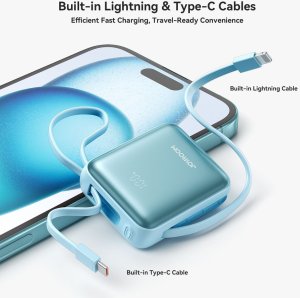 Powerbank Joyroom JR-PBF27 22,5W 10000mAh z dwoma wbudowanymi kablami - niebieski 7