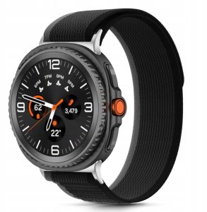 Pasek Tech-Protect Nylon Stripe do Samsung Galaxy Watch 8 / Classic 40/44/46mm Black/orange 3