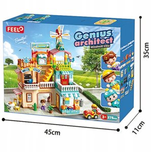 Klocki konstrukcyjne willa Windmill 275 elementÃ³w 9