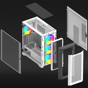 Obudowa AQIRYS Obudowa do komputera AQUILLA ARGB white 18