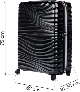 Duża walizka SwissBags Cruise 75 cm czarny Uniwersalny 11
