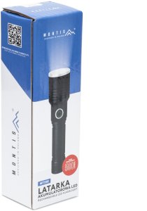 MONTIS TAKTYCZNA RĘCZNA LATARKA AKUMULATOROWA LED ZOOM. MT158 2
