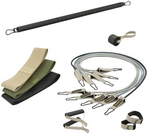 Zestaw treningowy Centr Workout Kit z taśmami, rurkami, akcesoriami + torba 2