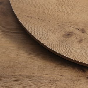 Nowoczesne stoliki kawowe okrągłe zestaw 2w1 loft industrial ława stół stolik dąb antyczny jasny 7