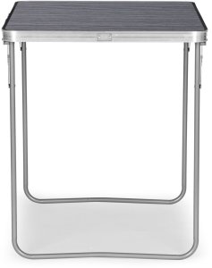 Stolik turystyczny stół składany ogrodowy walizka z uchwytem do przenoszenia 80x60x70 cm grafitowy 2