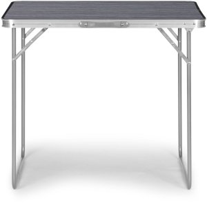 Stolik turystyczny stół składany ogrodowy walizka z uchwytem do przenoszenia 80x60x70 cm grafitowy 4