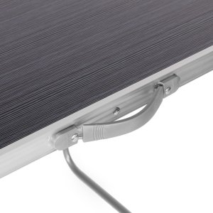 Stolik turystyczny stół składany ogrodowy walizka z uchwytem do przenoszenia 80x60x70 cm grafitowy 5