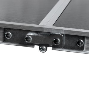 Stolik turystyczny stół składany ogrodowy walizka z uchwytem do przenoszenia i regulacją wysokości i zestawem 4 krzesełek 120x60x70 cm ciemno szary 6