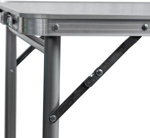 Stolik turystyczny stół składany ogrodowy walizka z uchwytem do przenoszenia i regulacją wysokości i zestawem 4 krzesełek 120x60x70 cm ciemno szary 7