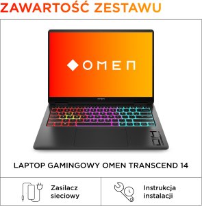 HP Omen Transcend 14-fb1217nw - Ultra 7 255H | 14"-3K-OLED-120Hz | 32GB | 1TB | Win11Home | RTX5060 10