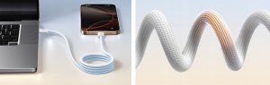 Kabel USB Baseus USB-C - USB-C 1 m Biały (6932172691370) 8