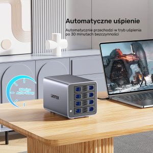 Kieszeń Unitek Obudowa RAID do dysku SATA 2.5''/3.5'' 8 trybów 80TB USB-C 10
