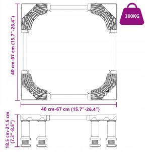 Podstawa do pralki regulowana 300 kg Lumarko! 9