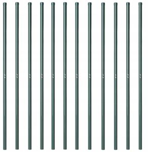 Słupki ogrodzeniowe 12 pcs Zielony 200 cm Lumarko! 4