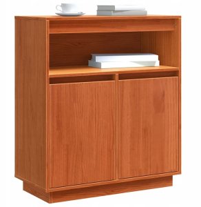 Bufet Woskowy brąz 70 x 34 x 80 cm Lite drewno sosnowe Lumarko! 3